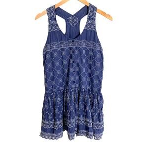 Urban Outfitters Kimchi Blue Eyelet Lace Embroider Tunic Dress Racerback S Small